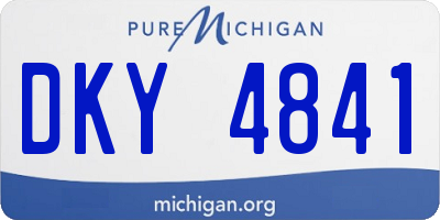 MI license plate DKY4841