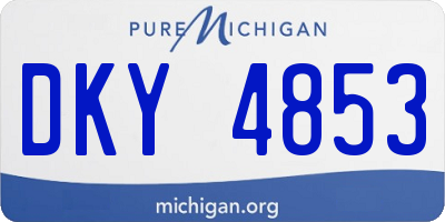 MI license plate DKY4853