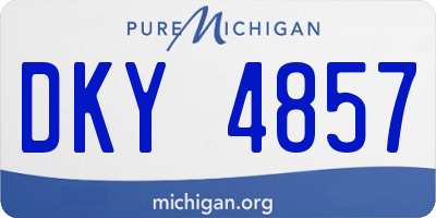 MI license plate DKY4857