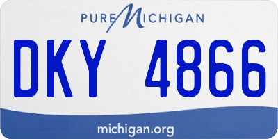MI license plate DKY4866