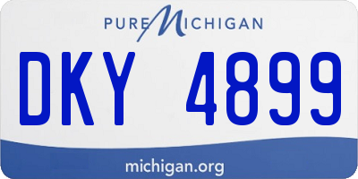 MI license plate DKY4899