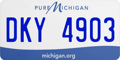 MI license plate DKY4903
