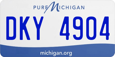 MI license plate DKY4904