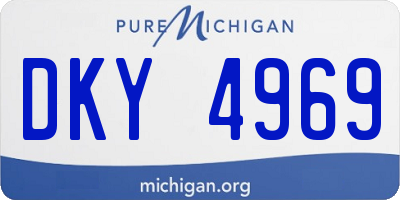 MI license plate DKY4969
