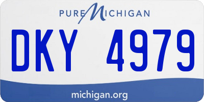 MI license plate DKY4979