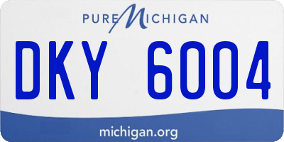 MI license plate DKY6004