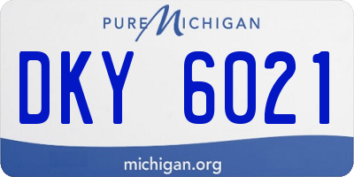 MI license plate DKY6021