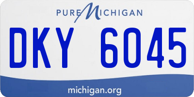 MI license plate DKY6045