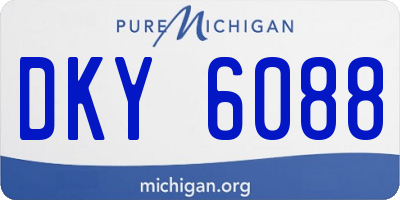 MI license plate DKY6088