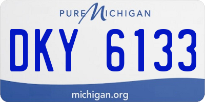 MI license plate DKY6133