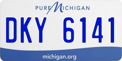 MI license plate DKY6141