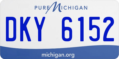 MI license plate DKY6152