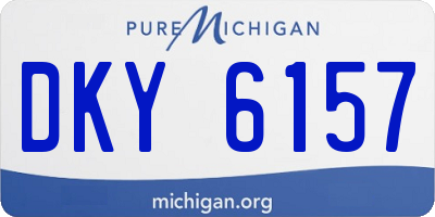 MI license plate DKY6157