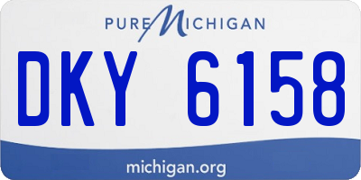 MI license plate DKY6158