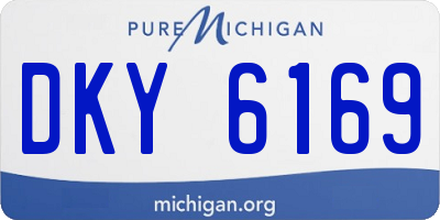 MI license plate DKY6169