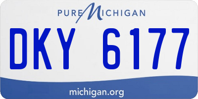 MI license plate DKY6177