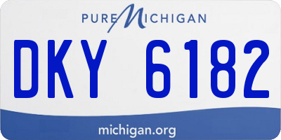 MI license plate DKY6182