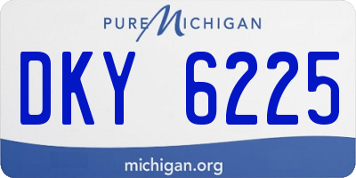 MI license plate DKY6225