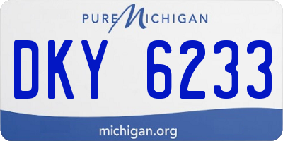 MI license plate DKY6233