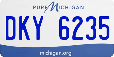 MI license plate DKY6235