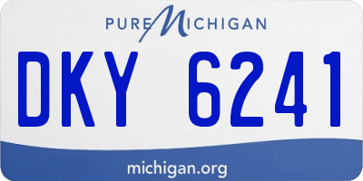MI license plate DKY6241