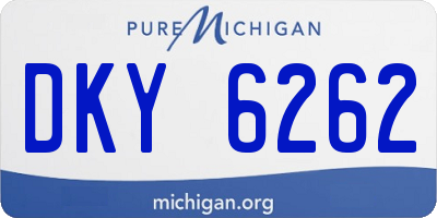 MI license plate DKY6262