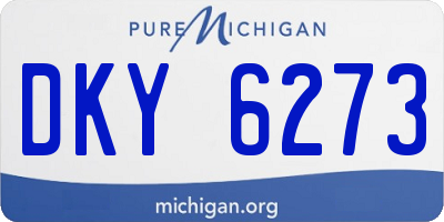 MI license plate DKY6273