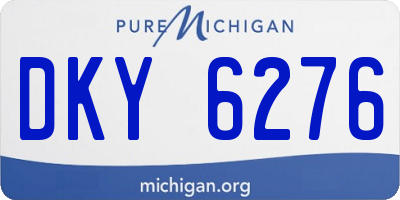 MI license plate DKY6276