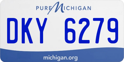 MI license plate DKY6279