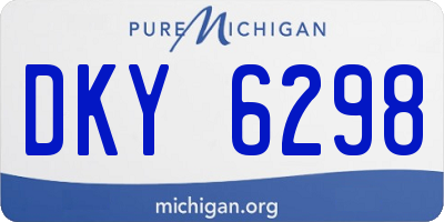MI license plate DKY6298