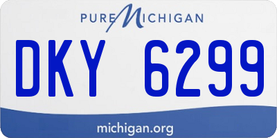 MI license plate DKY6299