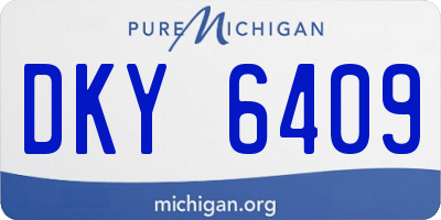MI license plate DKY6409
