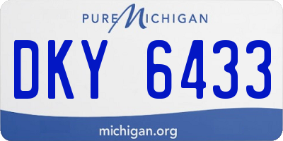 MI license plate DKY6433