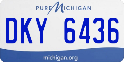 MI license plate DKY6436