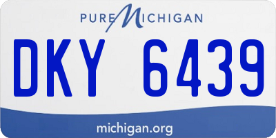 MI license plate DKY6439