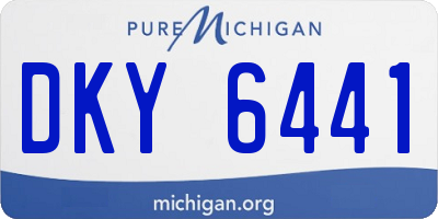 MI license plate DKY6441