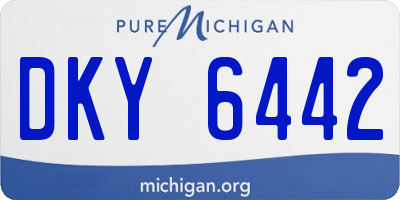MI license plate DKY6442