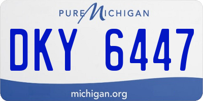 MI license plate DKY6447