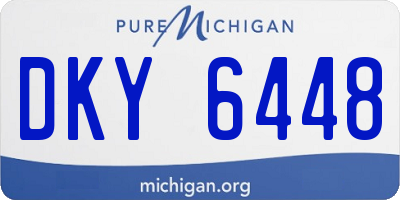MI license plate DKY6448