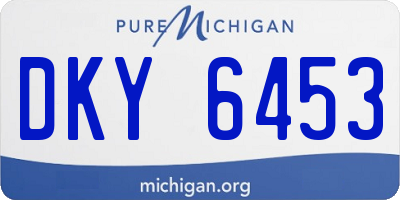 MI license plate DKY6453