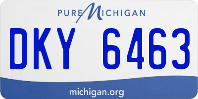 MI license plate DKY6463