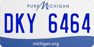 MI license plate DKY6464