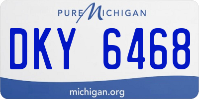 MI license plate DKY6468