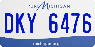 MI license plate DKY6476