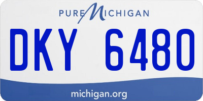 MI license plate DKY6480