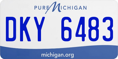 MI license plate DKY6483