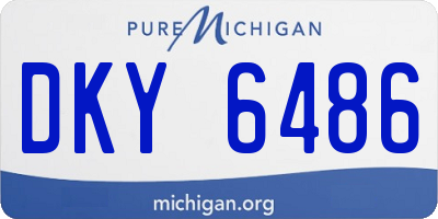 MI license plate DKY6486