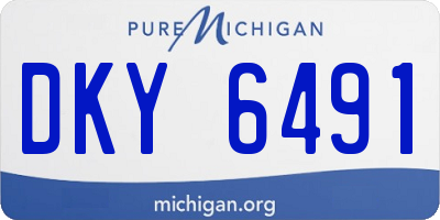 MI license plate DKY6491