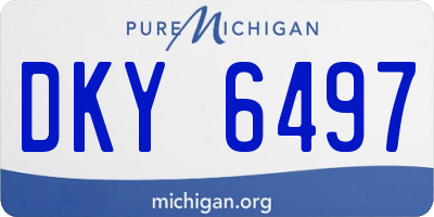 MI license plate DKY6497