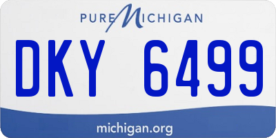 MI license plate DKY6499